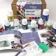 Pebeo Setacolor Light  Fabric Painting Set 10 x 45ml & Accessories 758483